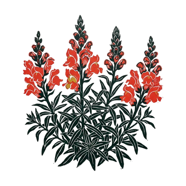 Snapdragon, drawn