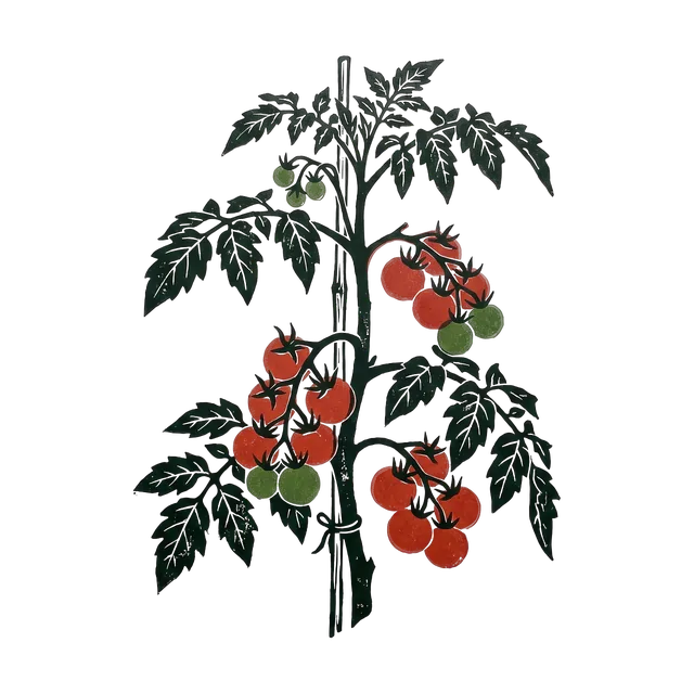 Tomato, drawn