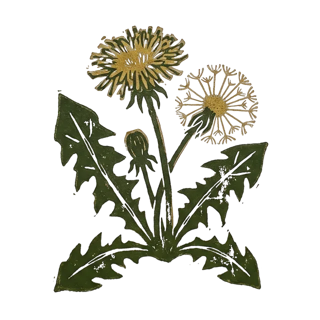 Dandelion, drawn